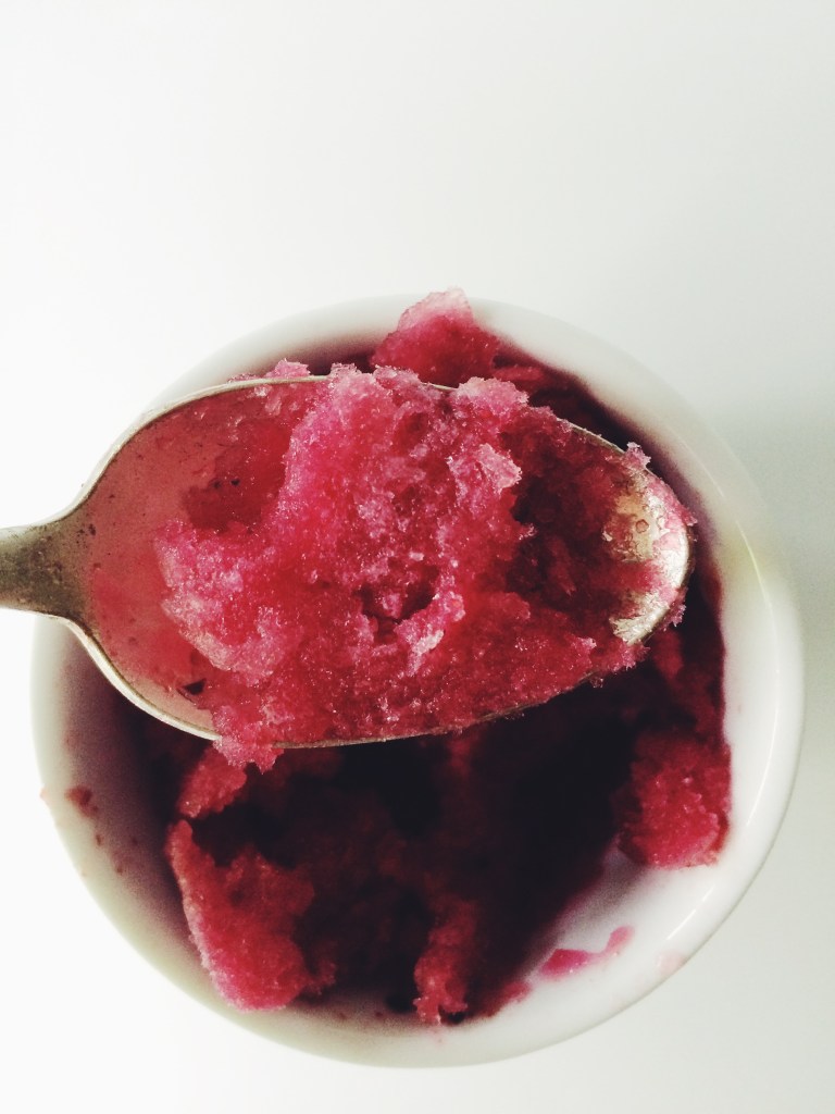 Blueberry Lemon Basil Sorbet