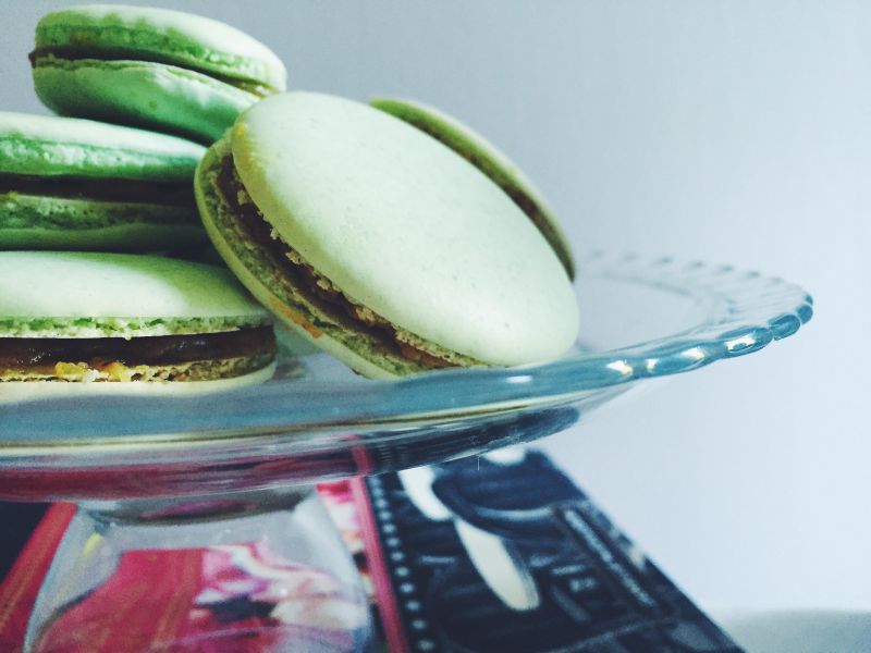 Pistachio Macarons + A Blog Anniversary!
