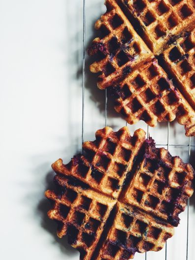 Beer Waffles: Two Ways (Apple Wheat and Blueberry Cream Ale)