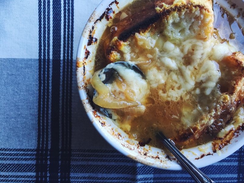 Hard Cider French Onion Soup