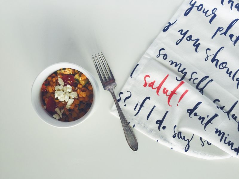 Sriracha, Corn, and Feta Salad