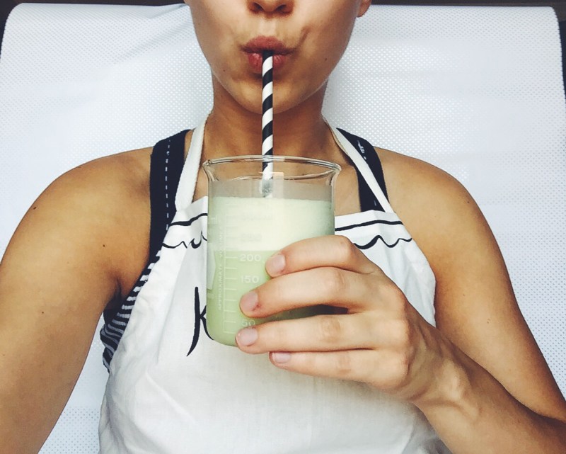 Basil and Black Pepper Gin Sour + Egg White Love