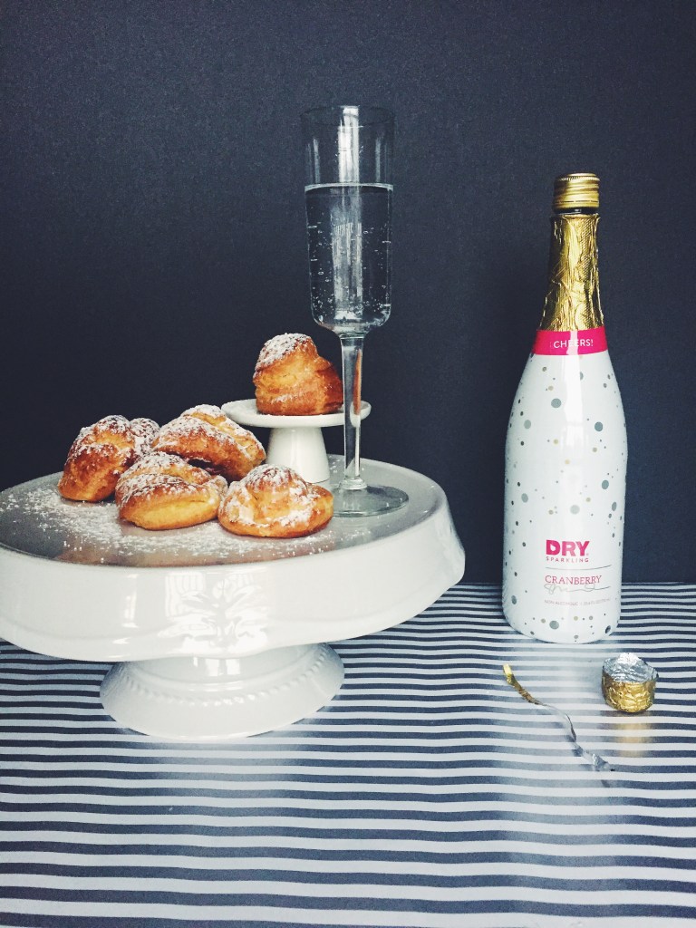 Sparkling Cranberry Orange Cream Puffs + A Holiday Pairing Party