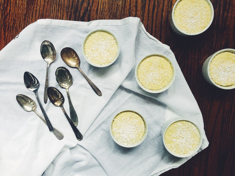Mini Baked Lemon Puddings