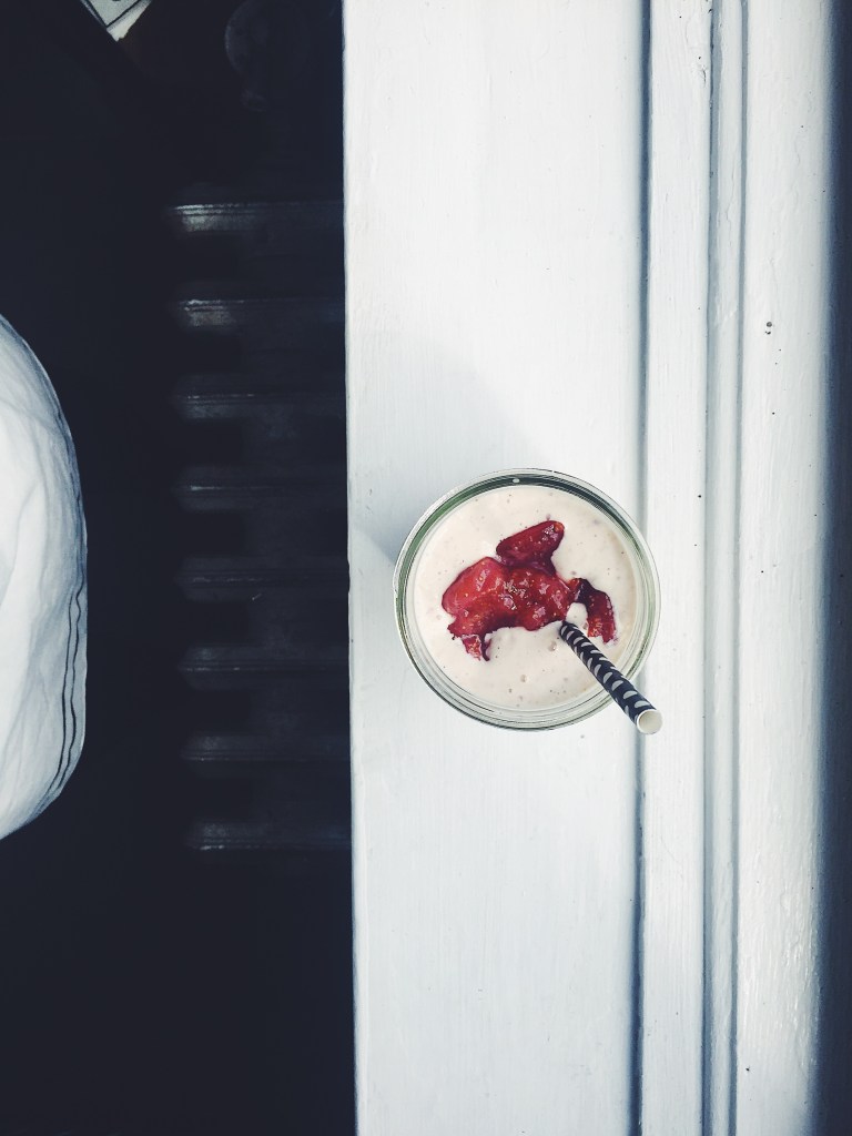 Fig and Plum Compote + A Milkshake with Booze