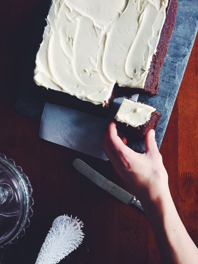 Gingerbread Sheet Cake with Whipped Honey Mascarpone + In Appreciation of Honey Part 1