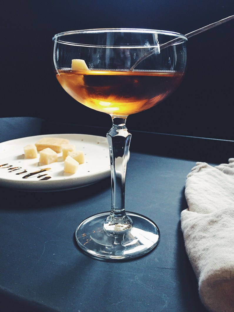 London Snippets + Parmigiano Reggiano Gin Martini
