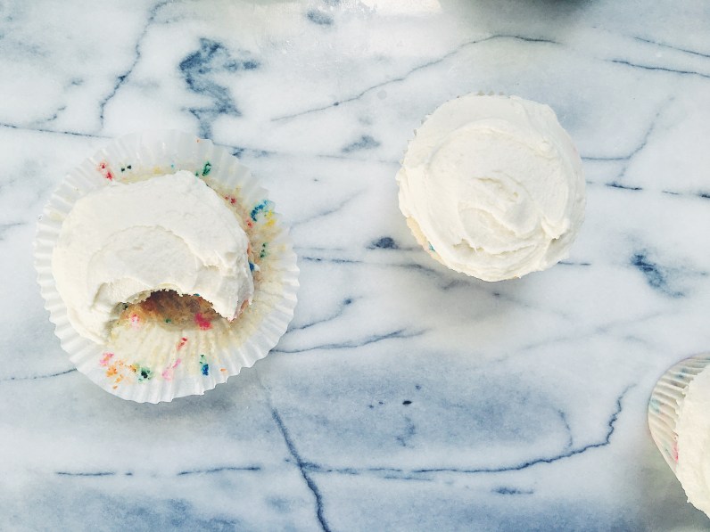 Funfetti Cupcakes with Marzipan Buttercream