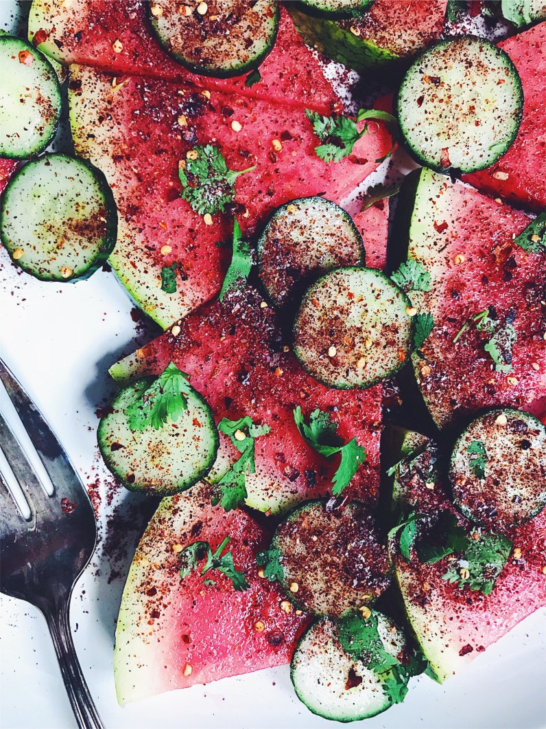 For Klee, Salty-Spicy Summer Fruit Salad